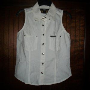 Vintage Harley-Davidson snap front embroidered shirt size S